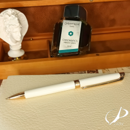 Stylo Plume Ancien EMID SATURNE - Modèle Vintage Argenté - Occasion