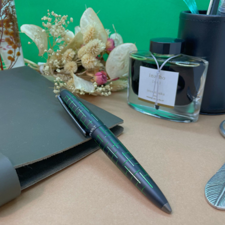 Coffret Cadeau Stylo Plume Diplomat Elox Ring – Noir & Violet, Avec Encre Et étui Cuir, Garanti 5 Ans