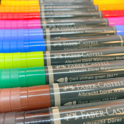 Feutres aquarellables Faber Castell chez Perreyon 1884 à Lyon.