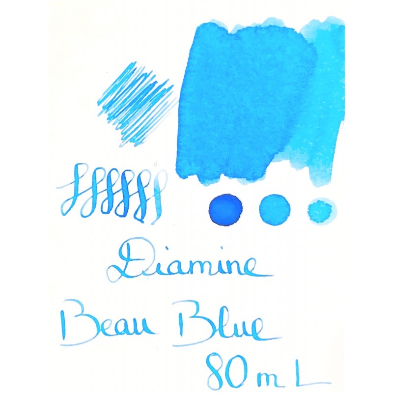 Encre Diamine Beau Blue pour stylo plume chez Perreyon 1884 à Lyon.