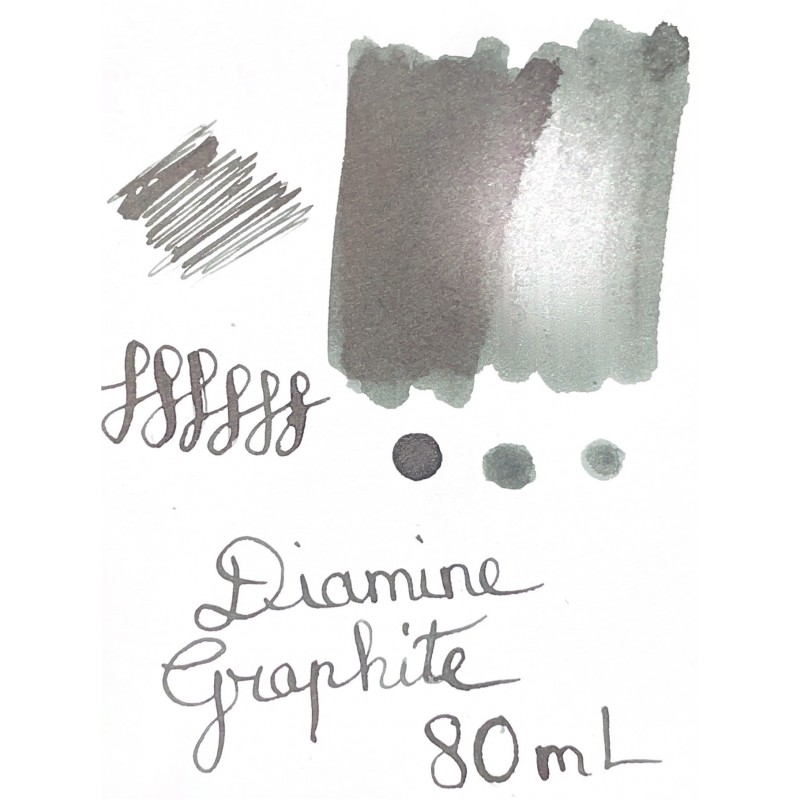 Encre Diamine Graphite pour stylo plume chez Perreyon 1884 à Lyon.