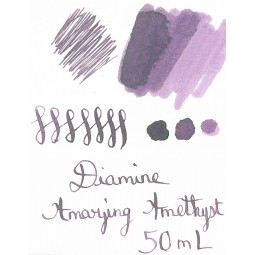 Encre Diamine Amazing Amethyst pour stylo plume chez Perreyon 1884 à Lyon.