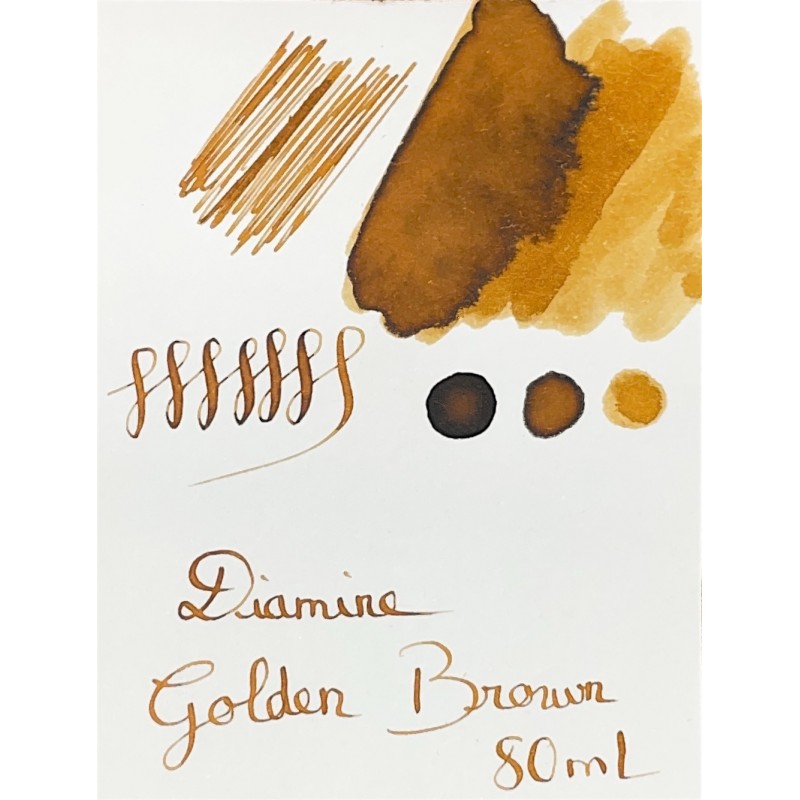 Encre Diamine Golden Brown pour stylo plume chez Perreyon1884 à Lyon.