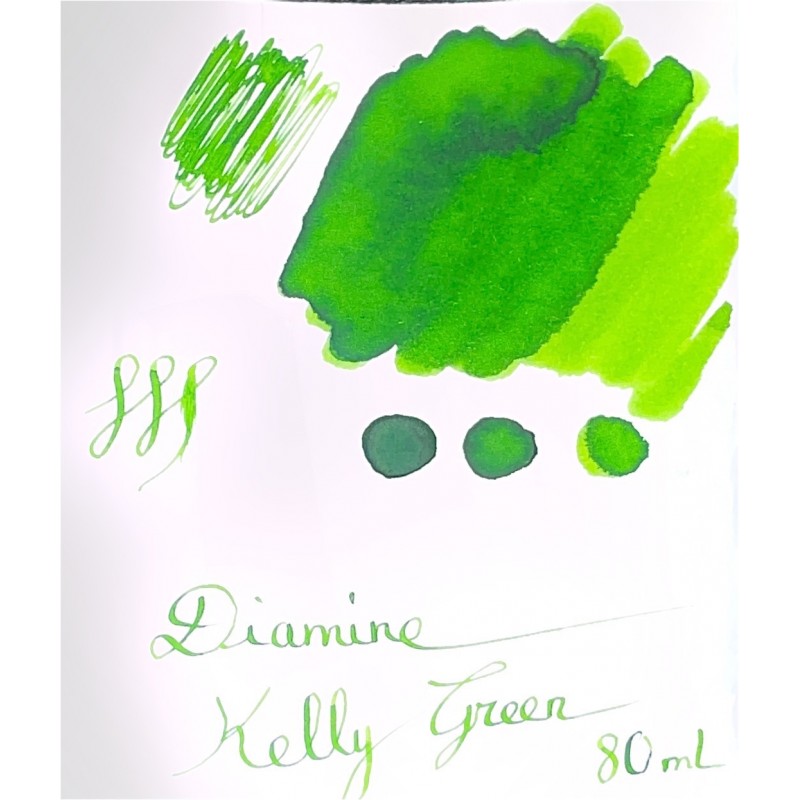 Encre Diamine Kelly Green pour stylo plume chez Perreyon 1884 à Lyon.