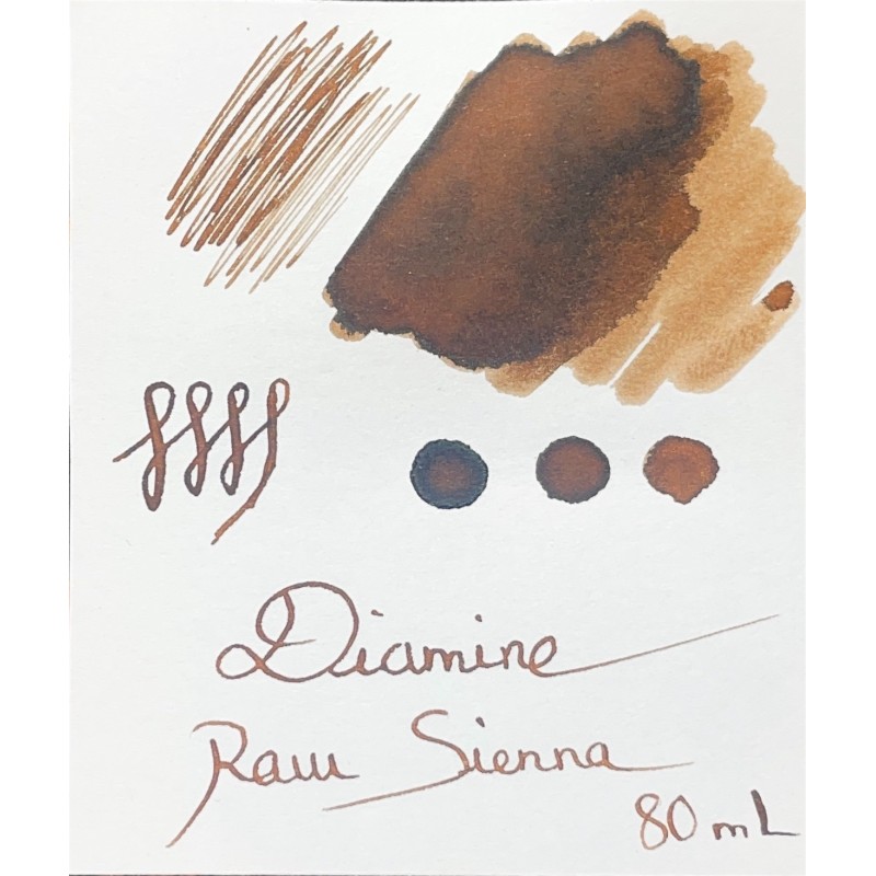 Encre Diamine Raw Sienna pour stylo plume chez Perreyon 1884 à Lyon.