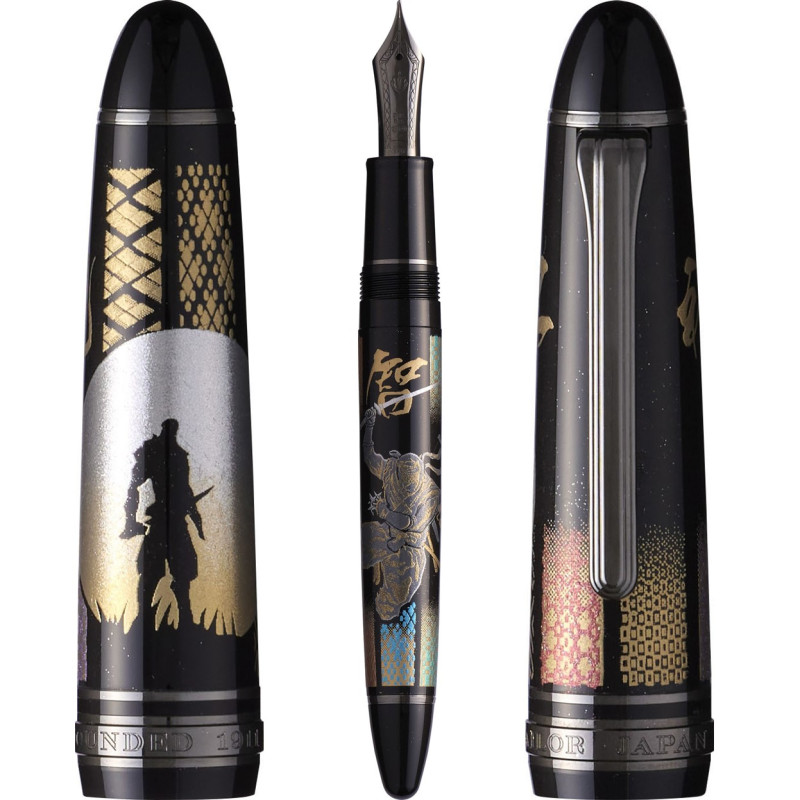1911 NINJA YUUBI MAKI-E FOUNTAIN PEN (GOJOH) Black IP 21K (M) - PERREYON