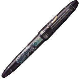 1911 NINJA YUUBI MAKI-E FOUNTAIN PEN (OSHIRO) Black IP 21K (M) - PERREYON