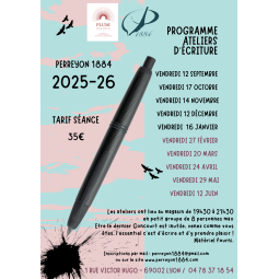 ATELIERS D'ECRITURE PERREYON LYON SAISON 2025-26