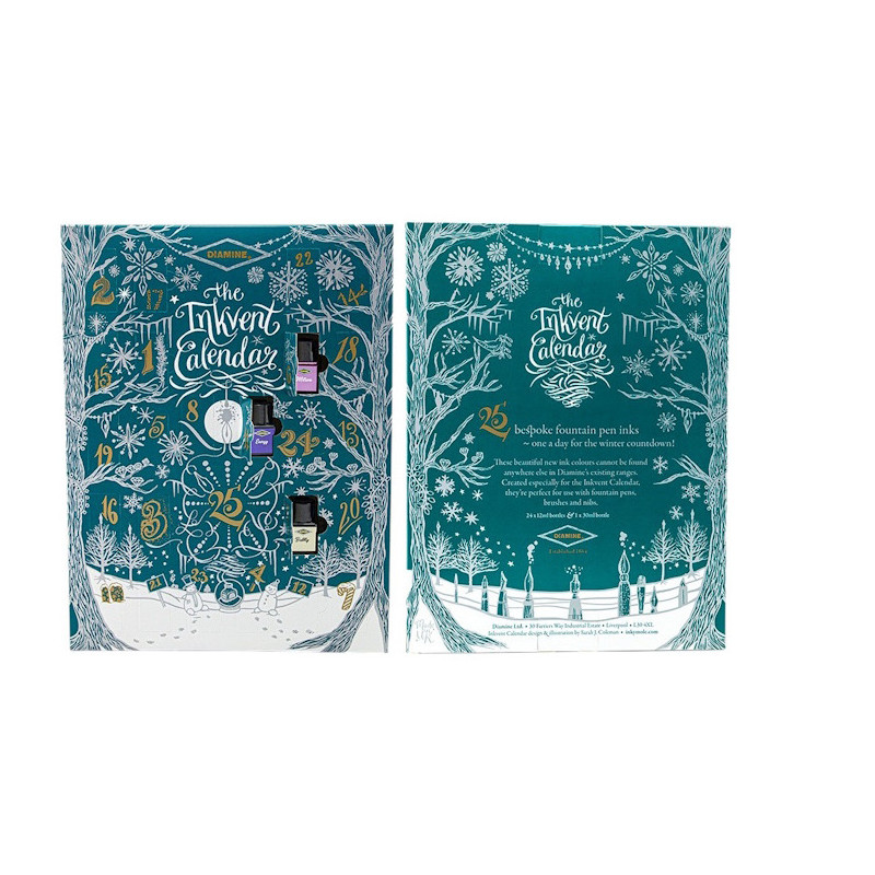 calendrier de l'Avent Diamine édition limitée Teal 2025 perreyon