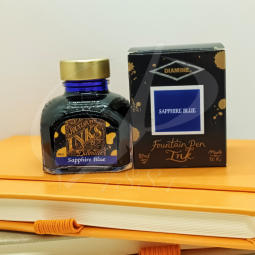 Encre Diamine Sapphire Blue pour stylo plume chez Perreyon 1884 à Lyon.