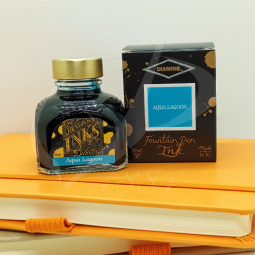 Encre Diamine Aqua Lagoon pour stylo plume chez Perreyon 1884 à Lyon.