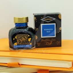Encre Diamine Kensington Blue pour stylo plume chez Perreyon 1884 à Lyon.