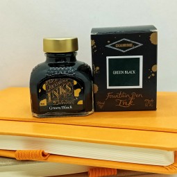 Encre Diamine Green Black pour stylo plume chez Perreyon 1884 à Lyon.