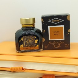 Encre Diamine Golden Brown pour stylo plume chez Perreyon1884 à Lyon.