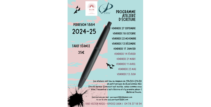 Les ateliers d'Ecriture de PERREYON 1884