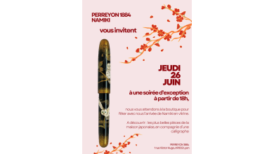 Namiki prend place en vitrine chez PERREYON 1884